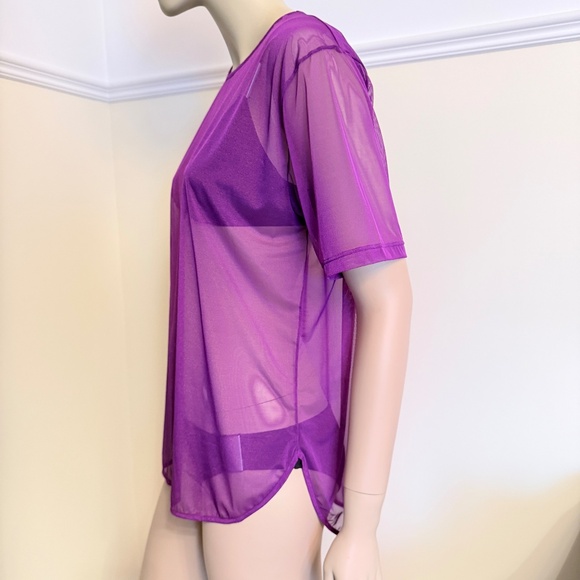Wolford sheer mesh t-shirt or coverup - Picture 4 of 11